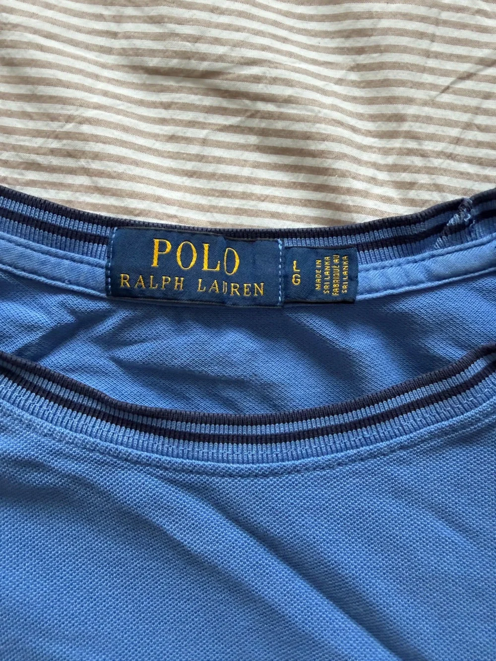 Ralph Lauren Blue Polo with Embroidered Pony